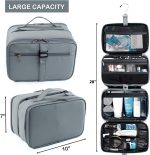 Toiletry Bag for Men, Hanging Travel Bag for Toiletries, Shaving Bag for Men Travel, Toiletry Bags for Traveling, Large Travel Size Toiletry Organizer (2022 Upgraded) , Travel Case Kit Accessories - Image 2